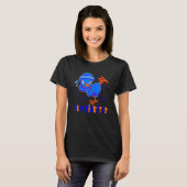 Duck Fiabetes Wrong Chick Diabetes Awareness Blue  T-Shirt (Vorne ganz)