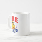 Duck Firequacker Patriotic Funny Independence 4. Kaffeetasse (Vorderseite Links)