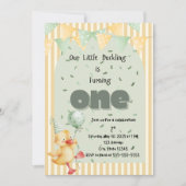 Duck First Birthday Einladung (Vorderseite)