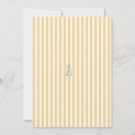 Duck First Birthday Einladung (Rückseite)