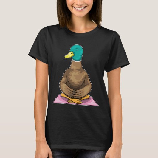 Duck Fitness Yoga Meditation T-Shirt (Vorderseite)