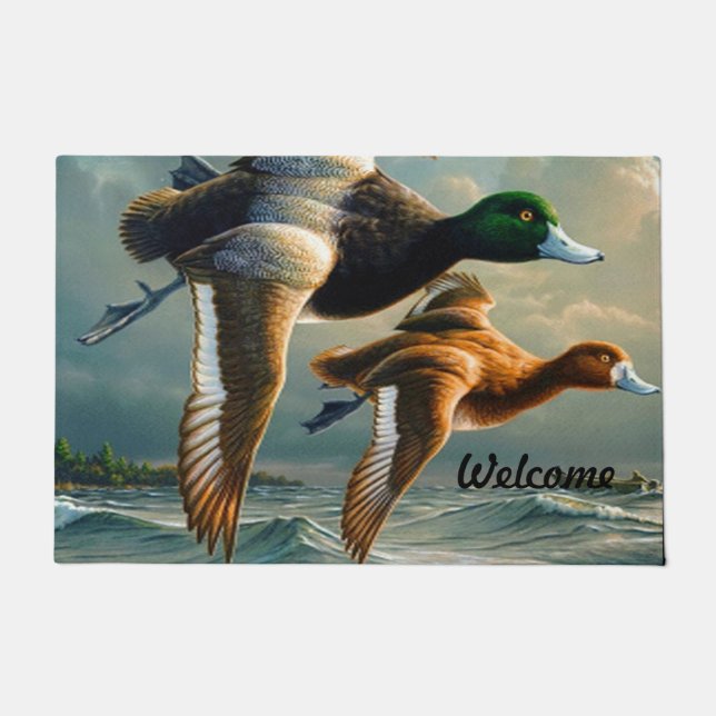 Duck Flying Doormat Fußmatte (Vorderseite)