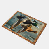 Duck Flying Doormat Fußmatte (Schrägansicht)