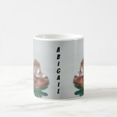 Duck Foto Niedlicher See Bird Brown Kaffeetasse (Mittel)