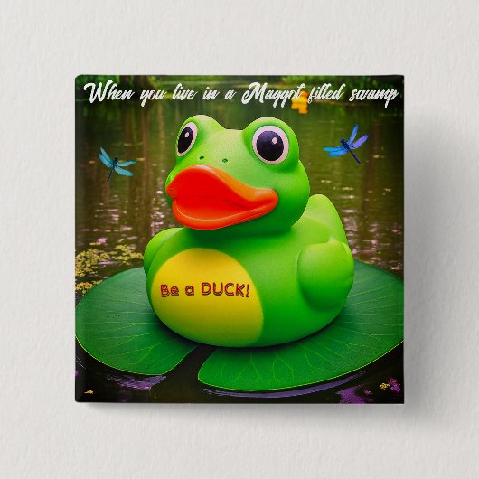 Duck Frog Swamp Button (Vorderseite)
