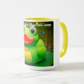 Duck Frog Swamp Custom Coffee Mugs Tasse (VorderseiteRechts)