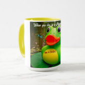 Duck Frog Swamp Custom Coffee Mugs Tasse (Vorderseite Links)