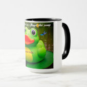 Duck Frog Swamp Custom Coffee Mugs Tasse (VorderseiteRechts)