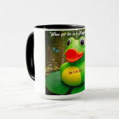 Duck Frog Swamp Custom Coffee Mugs Tasse (Vorderseite Links)