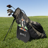 Duck Funny Face Golfhandtuch (Gras)