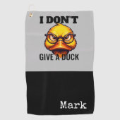 Duck Funny Face Golfhandtuch (Vorderseite)