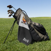 Duck Funny Face Golfhandtuch (Gras)