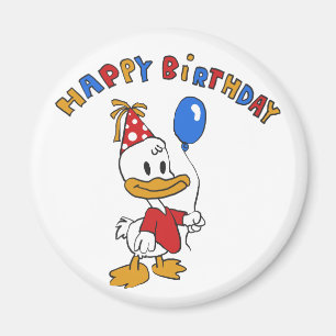 Duck Geburtstag Cartoon Hintergrundfarbe auswähl Magnet