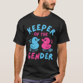 Duck Gender Reveal Keeper of Gender Baby Announcem T-Shirt (Vorderseite)
