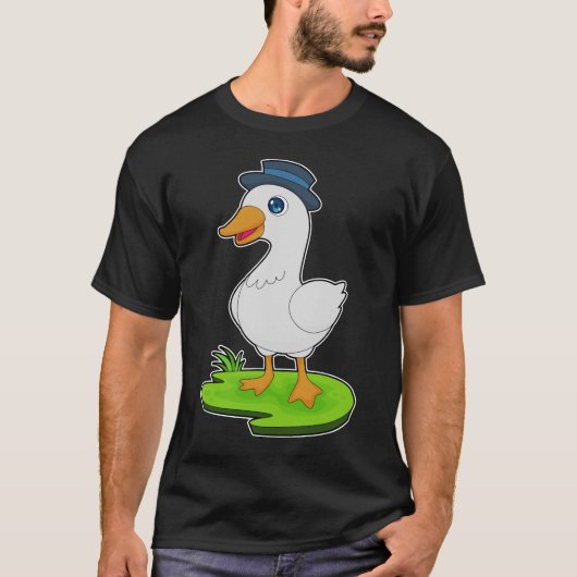 Duck Gentleman Hat T-Shirt (Vorderseite)
