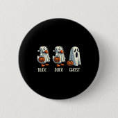 Duck Ghost Pun Trunk oder Leckerei Trick oder Tret Button (Vorderseite)
