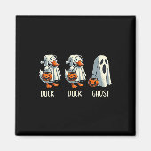 Duck Ghost Pun Trunk oder Leckerei Trick oder Tret Magnet (Vorne)