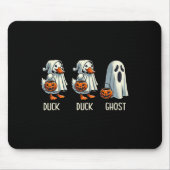 Duck Ghost Pun Trunk oder Leckerei Trick oder Tret Mousepad (Vorne)