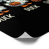 Duck Ghost Pun Trunk oder Leckerei Trick oder Tret Poster (Ecke)