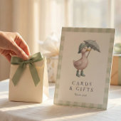 Duck Gift Table Baby Shower Table Top Sockelschild