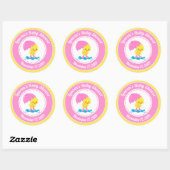 Duck Girl Baby Shooting Gastgeschenk Stickers (Blatt)