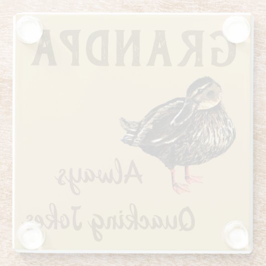 Duck Glass Untersetzer (Rückseite)