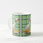 Duck Green Black Karierte Tasse (Vorderseite Links)