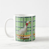 Duck Green Black Karierte Tasse (Links)