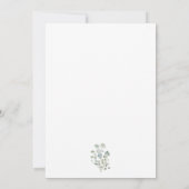 Duck Greenery Gender Neutral Baby Shower Einladung (Rückseite)