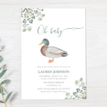 Duck Greenery Gender Neutral Baby Shower