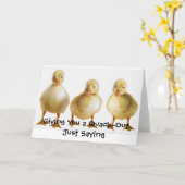 Duck Greeting Card Karte (Gelbe Blume)