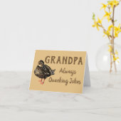 Duck Greeting Card Karte (Gelbe Blume)