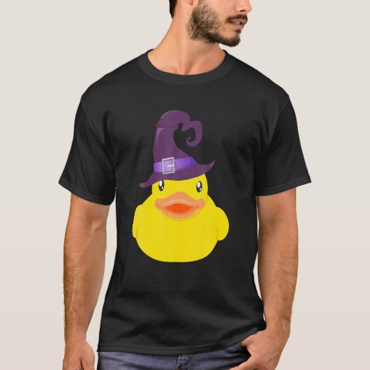 Duck Halloween Hexenhut T-Shirt (Vorderseite)