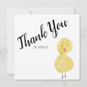 Duck Hand Watercolor Babydusche Danke (Vorderseite)