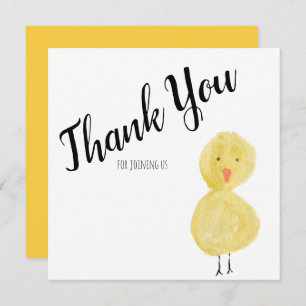 Duck Hand Watercolor Babydusche Danke