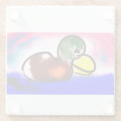 Duck Happy Vatertag Glasuntersetzer (Rückseite)