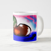 Duck Happy Vatertag Jumbo-Tasse (Vorderseite Rechts)