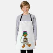Duck Headphone Music Schürze (Getragen)