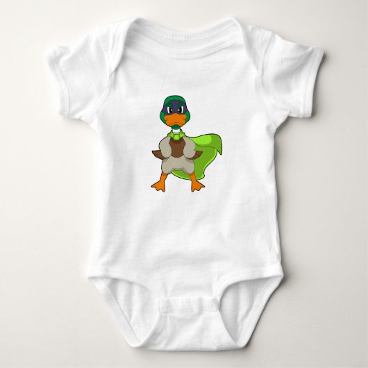 Duck Hero Cape Baby Strampler (Vorderseite)