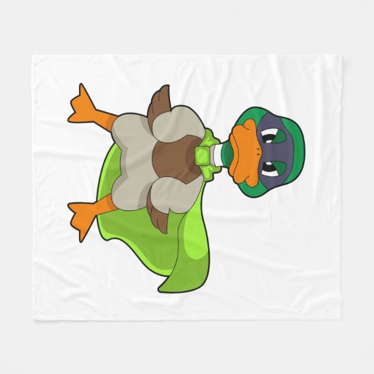 Duck Hero Cape Fleecedecke (Vorderseite (Horizontal))