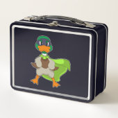 Duck Hero Cape Metall Brotdose (Vorderseite)