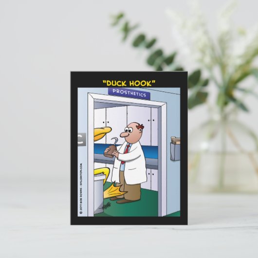 ‚Duck Hook‘ Postkarte (Stehend Vorderseite)