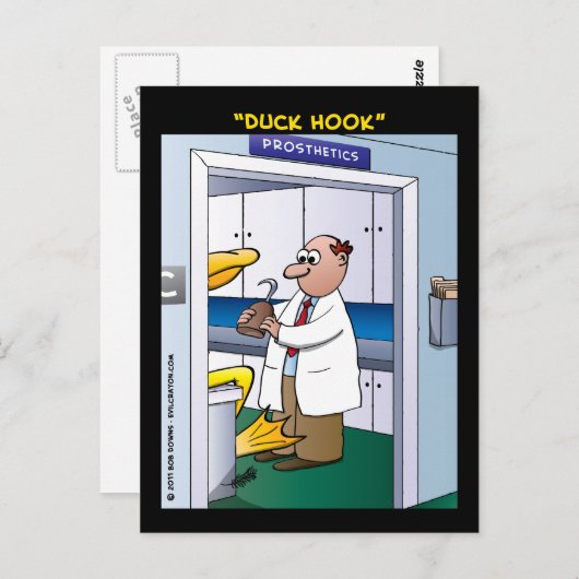 ‚Duck Hook‘ Postkarte (Vorne/Hinten)