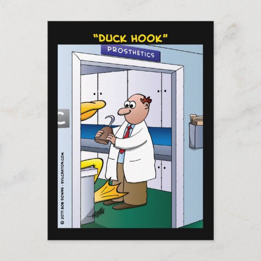 ‚Duck Hook‘ Postkarte (Vorderseite)