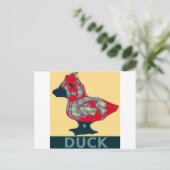 Duck Hope Postkarte (Stehend Vorderseite)