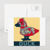 Duck Hope Postkarte (Vorne/Hinten)