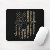 Duck Hunter American Flag Wasservögel Jagd Camouf Mousepad (Mit Mouse)