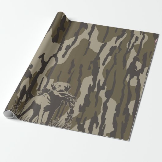Duck Hunter Dog Forest Waterfowl Bottomland Camouf Geschenkpapier (Ungerollt)