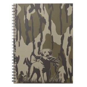Duck Hunter Dog Forest Waterfowl Bottomland Camouf Notizblock
