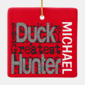 Duck Hunter Extraordinaire CUSTOM Keramikornament (Rückseite)